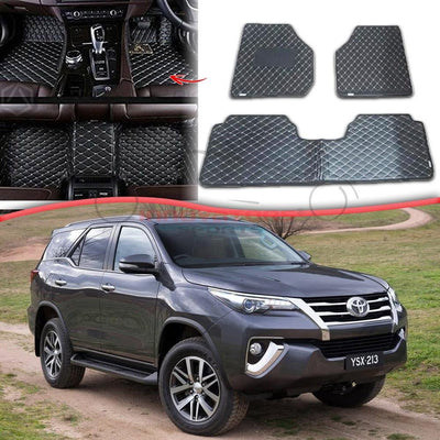Best Quality 7D Floor Mats Toyota Fortuner 2017-2025