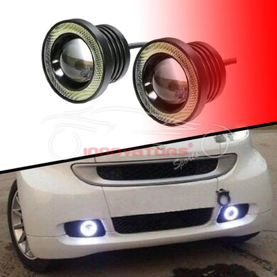 Car Universal LED Fog Lamps Angel Eyes
