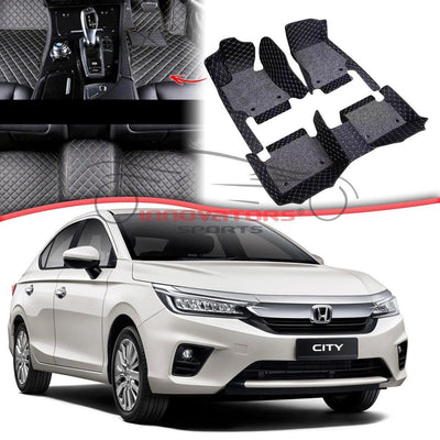 Honda City 7D Floor Mats Black 2021-2025
