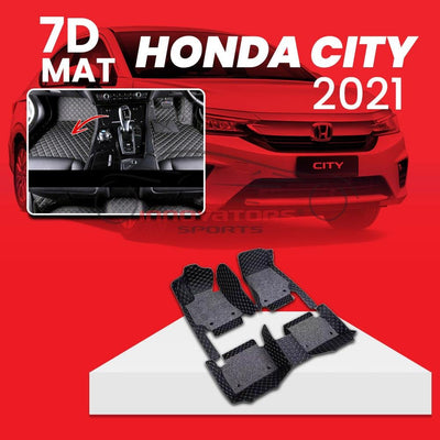 Honda City 7D Floor Mats Black 2021-2025