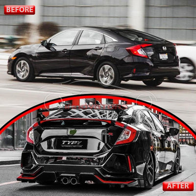 10th Generation Honda Civic X Aftermarket Body Kit 2016-2021