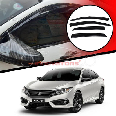 Honda Civic X TXR Air Press Window Visors 2016-2021