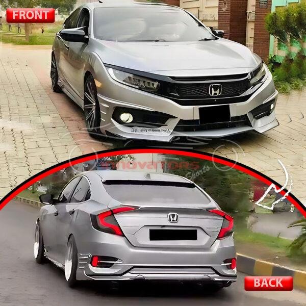 10th Gen Honda Civic Body Kit Shark Fin Style 2016-2021