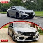 10th Gen Honda Civic Body Kit Shark Fin Style 2016-2021