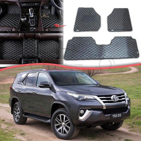 Best Quality 7D Floor Mats Toyota Fortuner 2017-2205