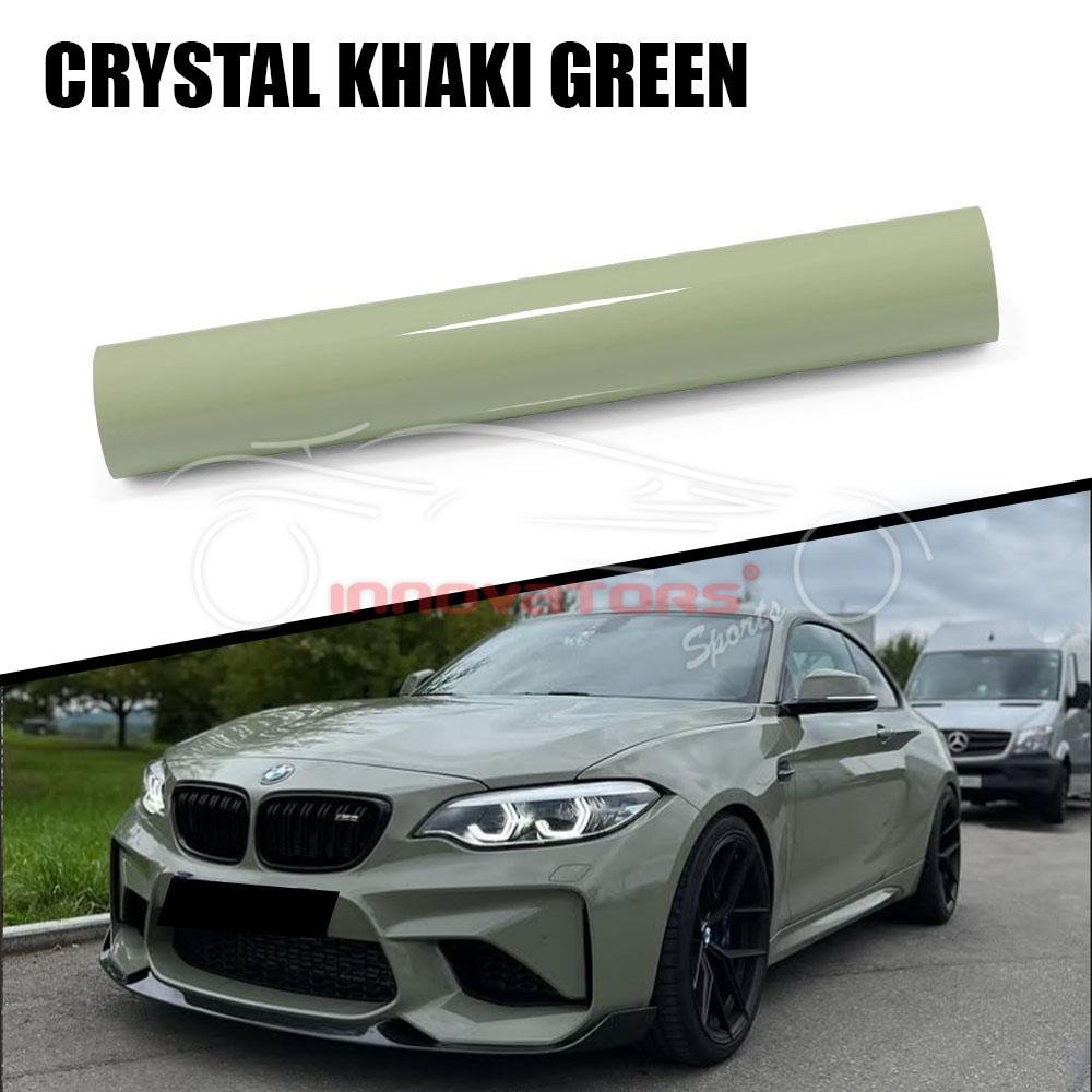 Car Wrap Crystal Khaki Green Color PPF Paint Protection Film