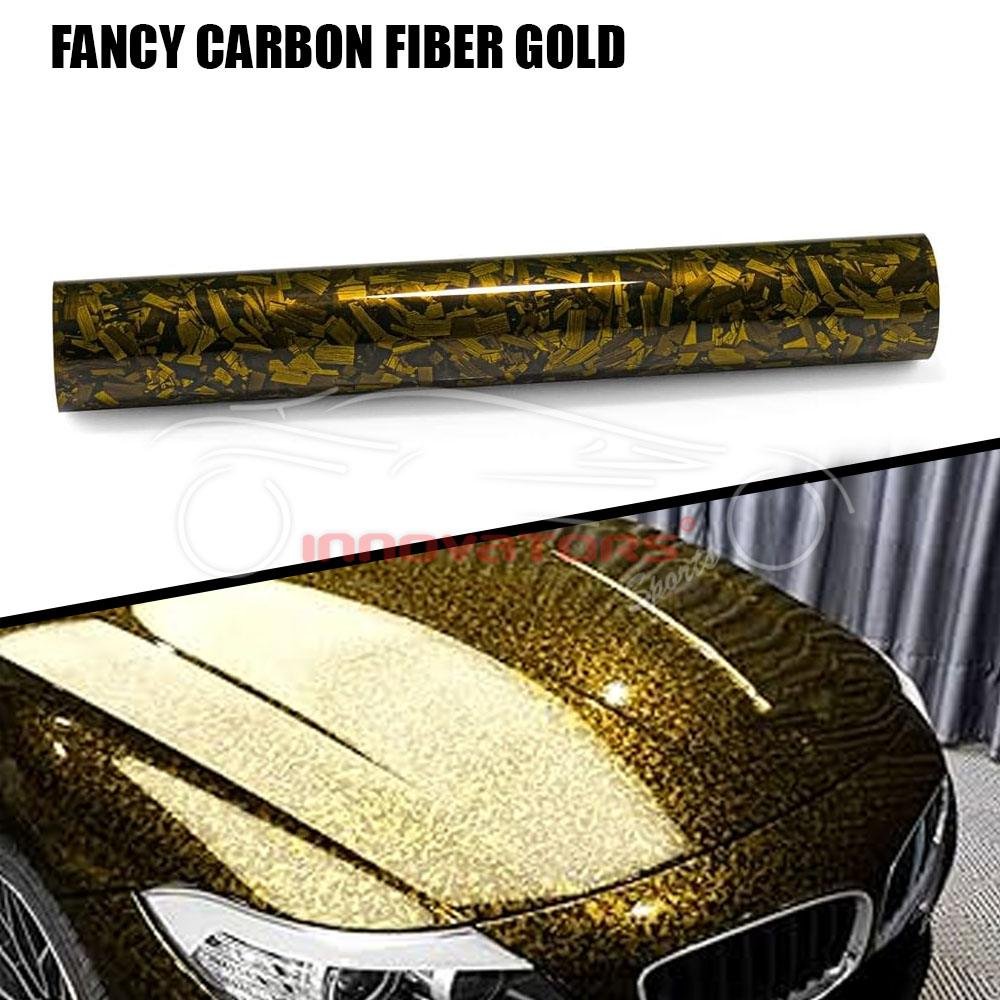 Car Wrap Fancy Carbon Fiber Gold PPF Paint Protection Film