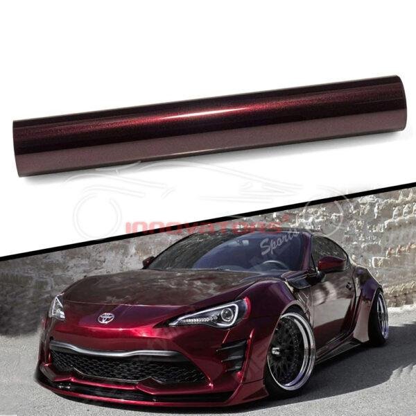 Car Wrap Glossy Metallic Wine Red PPF Paint Protection Film