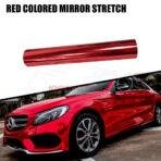 Car Wrap Red Colored Mirror Stretch Paint Protection Film