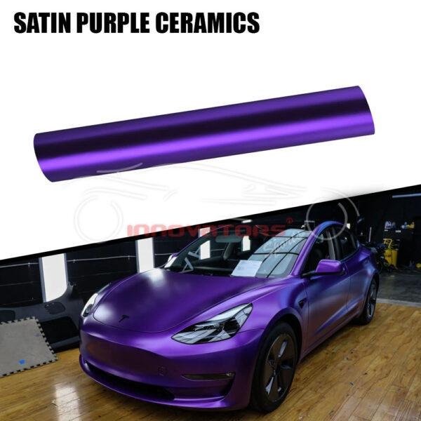 Car Wrap Satin Purple Ceramics PPF Paint Protection Film