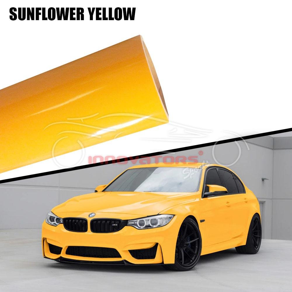 Car Wrap Sunflower Yellow Color PPF Paint Protection Film