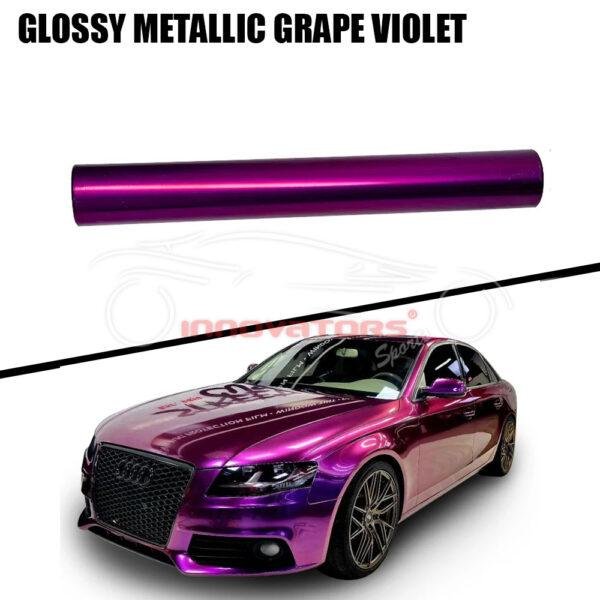 Color PPF Glossy Metallic Grape Violet Car Wrap Paint Protection Film
