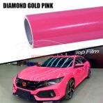 Top Quality Car Wrap Diamond Gold Pink Color PPF
