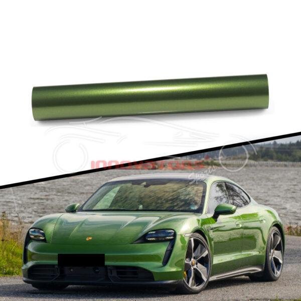 Top Quality Car Wrap Porsche Mamba Green PPF