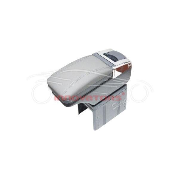 Arm Rest With Chrome Grey Universal - Center Console Storage Box Center Console Elbow Rest Arm Holder
