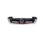 Honda Civic Front Glossy Black Chrome Grille - Model 2012-2016