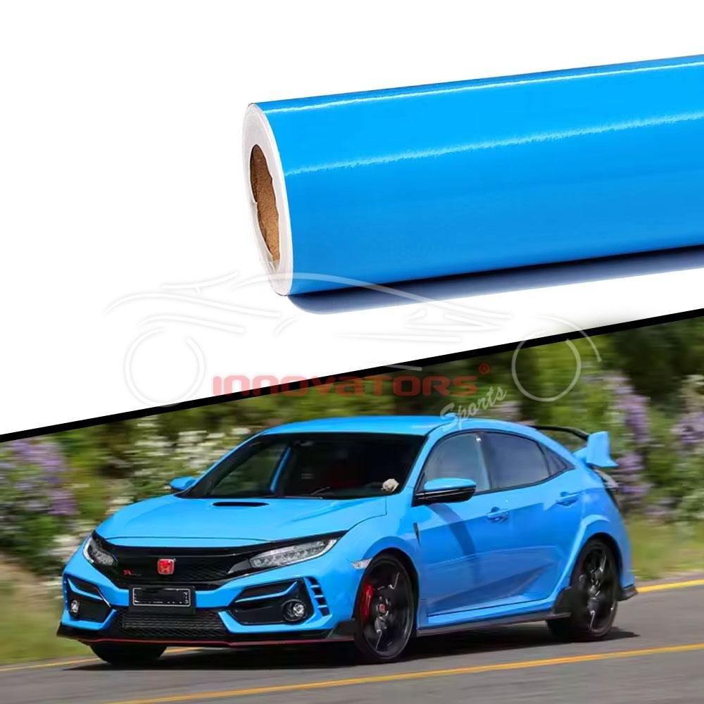 Sky Blue Colored TPU PPF Car Paint Protection Film