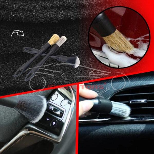 3pcs Car Air Conditioning Vent Cleaning Crevice Sweep Brush