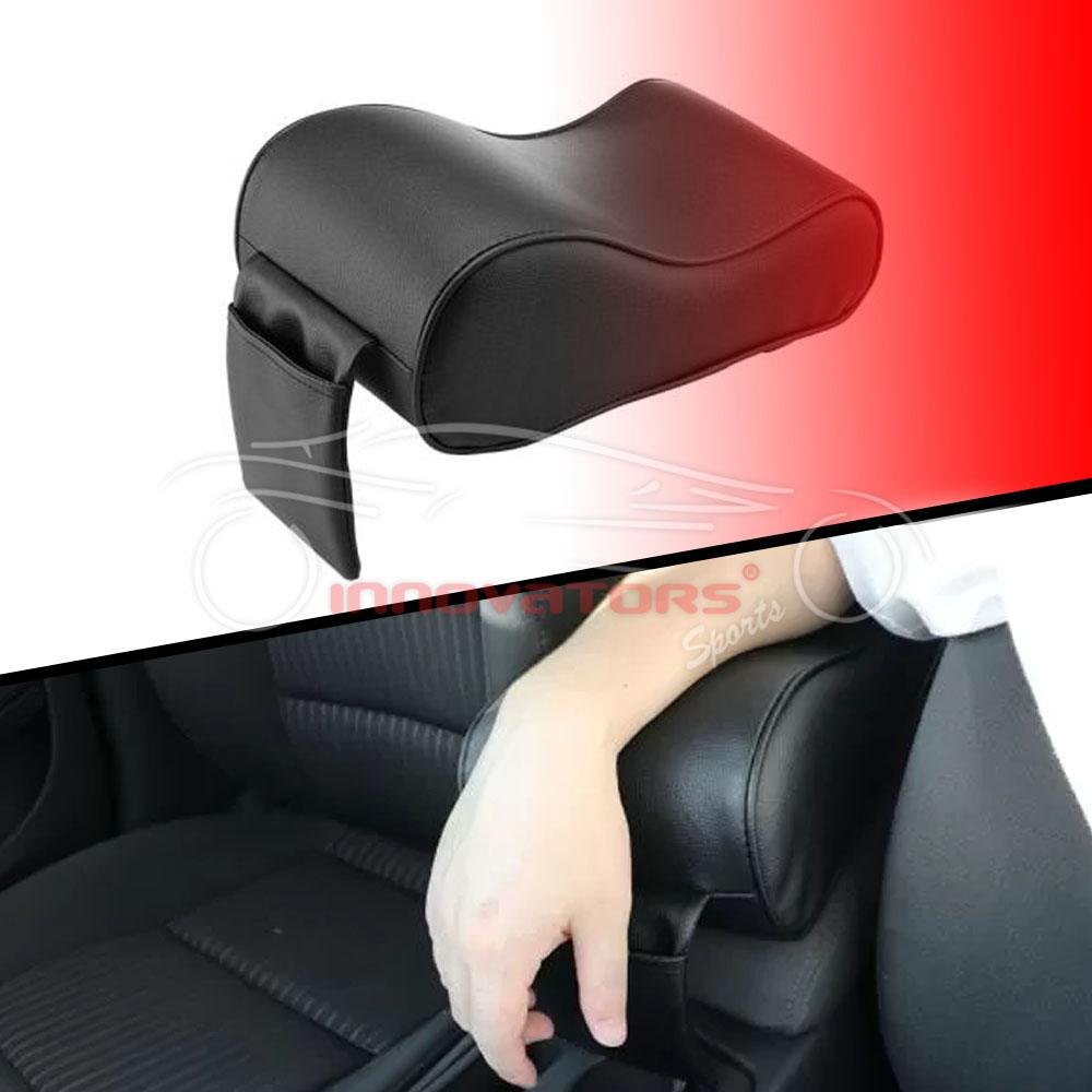 Universal Armrest Cushion Black With Phone Holder - Mix Design