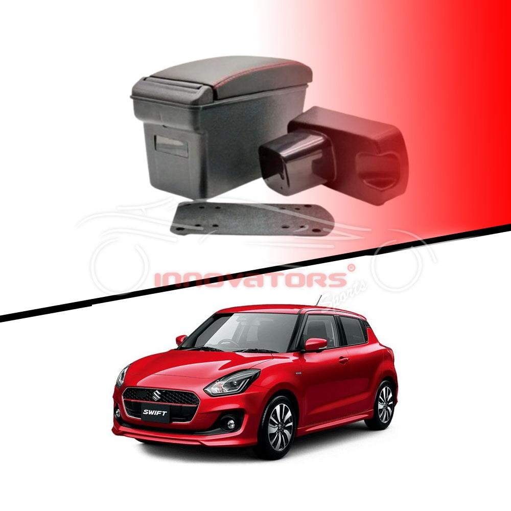 Suzuki Swift Armrest Console Box Black SF-1 Multi Stitched - Model 2008-2024