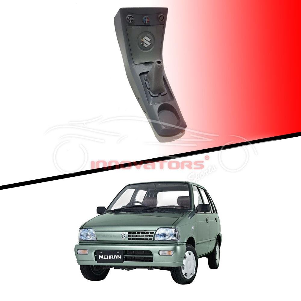 Suzuki Mehran Euro II Console Box Grey With Logo - Front Console With Organizer
