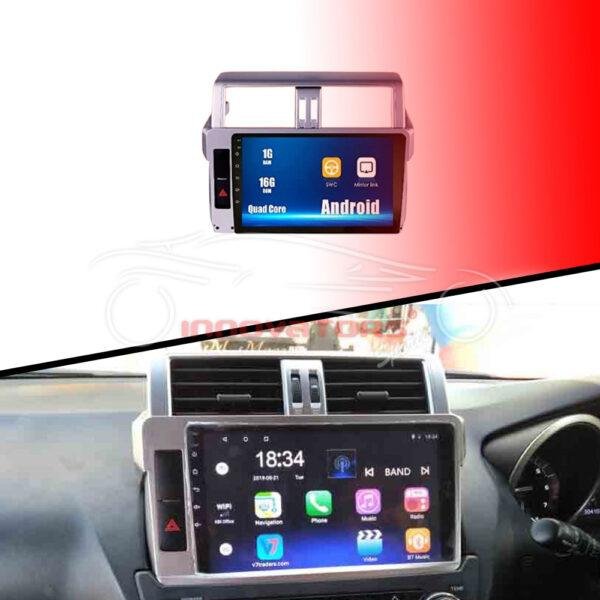 Toyota Prado Android LCD Silver 10 Inches - Model 2013-2017