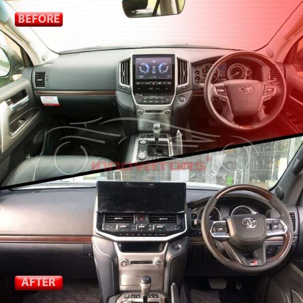 Toyota Land Cruiser LC200 Interior Conversion Kit With LC300 Android LCD - Model 2008 - 2018