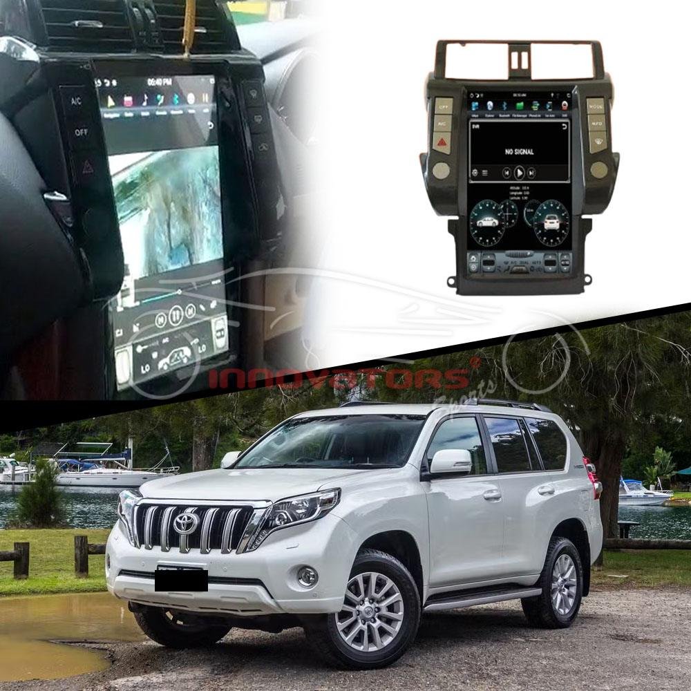 Toyota Prado Tesla LCD Black 13.6 Inches - Model 2014-2016 - IPS Display Multimedia System Android