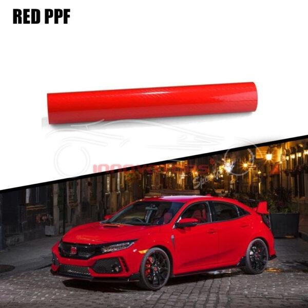 Red Colored TPH PPF Car Paint Protection Film