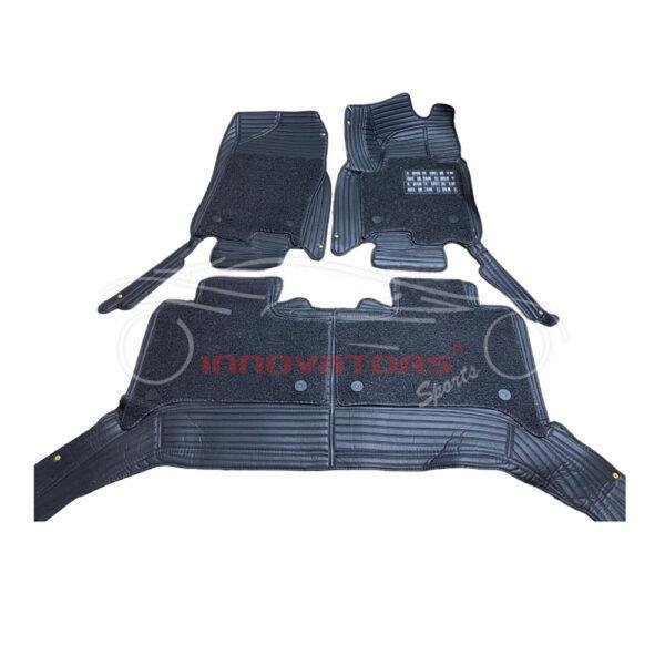 Changan Oshan X7 9D Floor Mats Horizontal Stitch Black With Black Grass 2021-2022