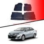 Toyota Yaris PVC Rubber Floor Mat Black 2020-2023