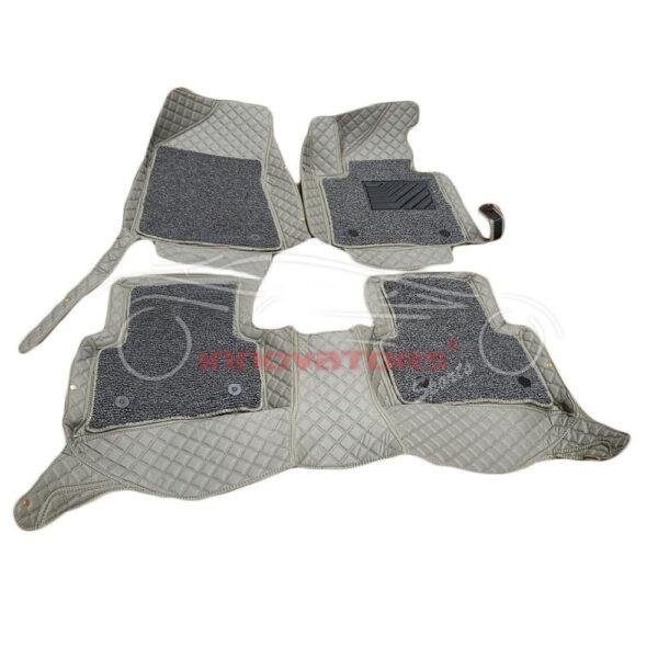 Kia Sportage 9D Floor Mats White Grey With Grey Grass 2019-2021