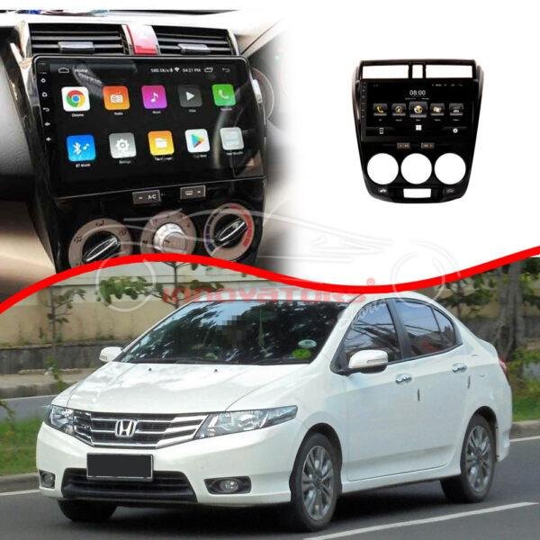 Honda City Android LCD Glossy Black 10 Inches - Model 2008-2021 8th Gen