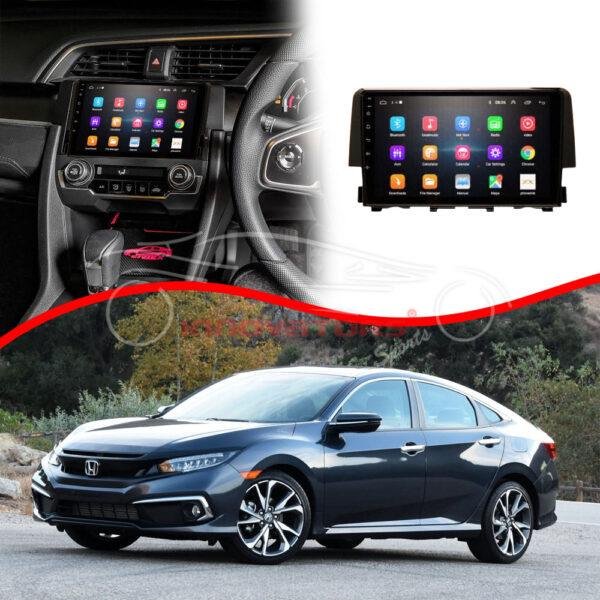 Honda Civic X Android LCD Black 9 Inches - Model 2016-2021