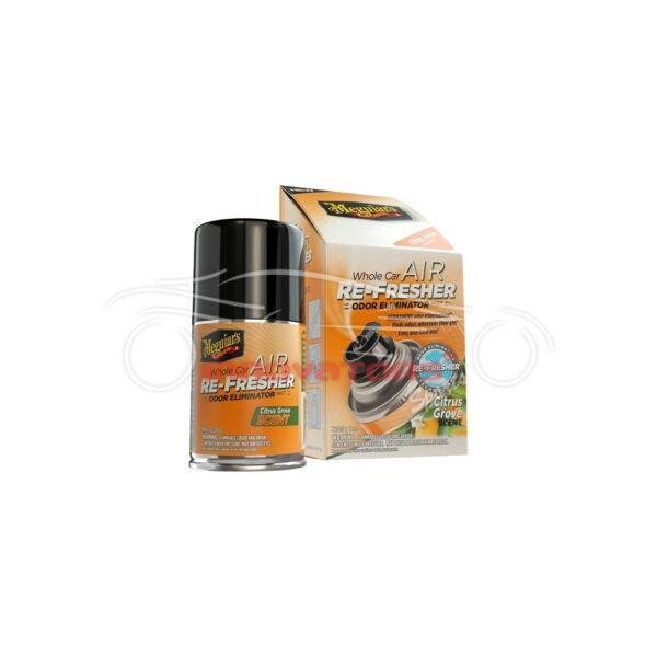 Meguiar’s Whole Car Air Re-Fresher Odor Eliminator Citrus Grove Scent