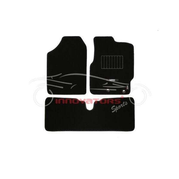 Toyota Yaris 2021–Present Premium Black Carpet Car Floor Mat
