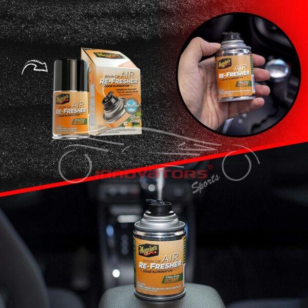 Meguiar’s Whole Car Air Re-Fresher Odor Eliminator Citrus Grove Scent