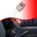 Toyota Double Buckle Metal Seat Belt Clip: Secure Fit