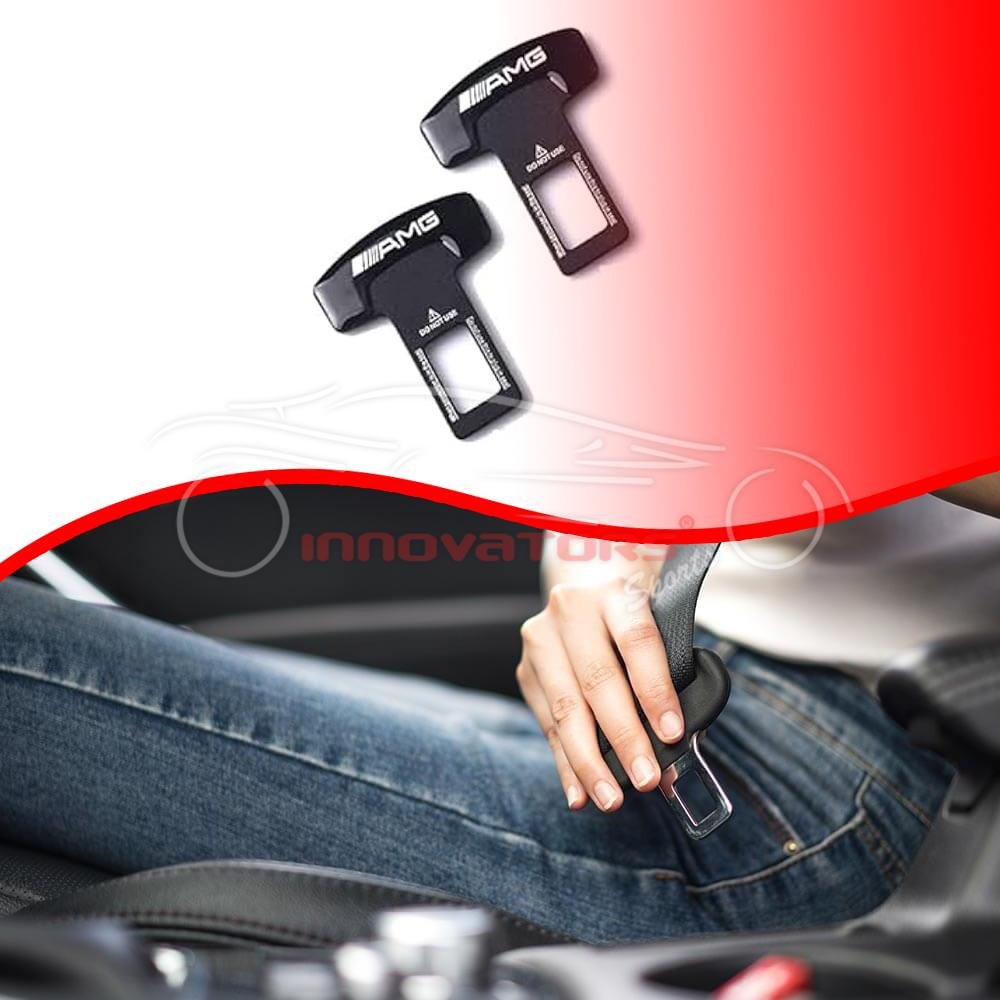 AMG Metal Seat Belt Buckle Black
