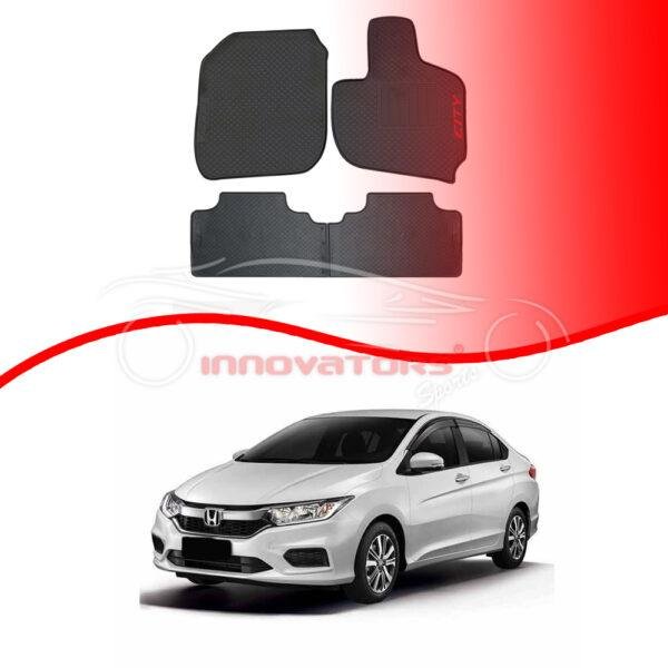 HONDA City 2009–2020 Latex Rubber Car Floor Mats