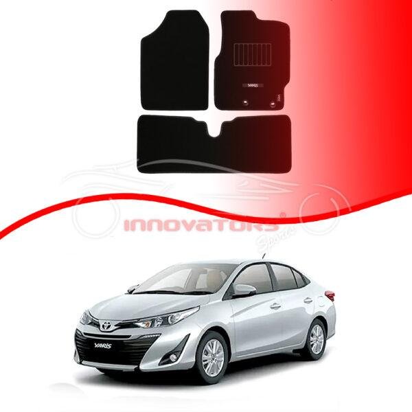 Toyota Yaris 2021–Present Premium Black Carpet Car Floor Mat