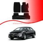 Honda Civic 2009–2012 Reborn Executive Side Logo Carpet Car Floor Mat