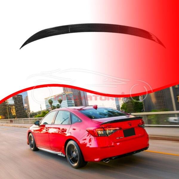 Honda Civic Rear Trunk Spoiler Ducktail Style - Model 2022-2024