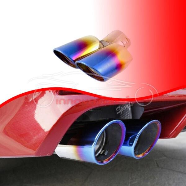 Silencer Double Pipe Burnt Tip Exhaust Silencer Muffler Tip - B207