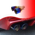 Silencer Double Pipe Burnt Tip Exhaust Silencer Muffler Tip