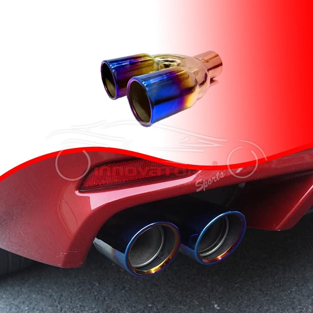 Silencer Double Pipe Burnt Tip Exhaust Silencer Muffler Tip