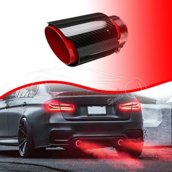 Carbon Fiber LED Exhaust Tip Muffler Pipe