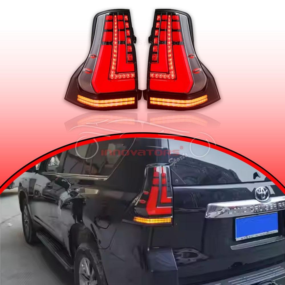 Toyota Prado FJ150 Red Rear Lamps GX Look 2017–2021