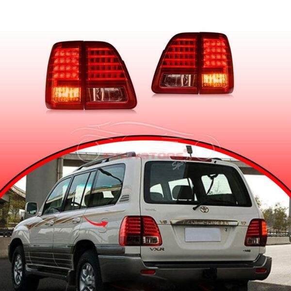 Toyota Land Cruiser FJ100 Rear Lamps Red Smoke Taiwan Made 1998–2007