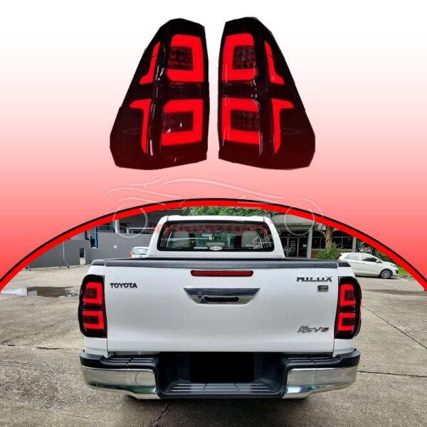 Toyota Hilux Revo Smoke Rear Lamps 2016–2022